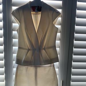 Kate Spade New York off white blouse and skirt